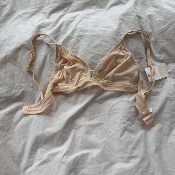 LIVELY Mesh Trim Bralette in Toasted Almond NWT - Picture 6 of 11